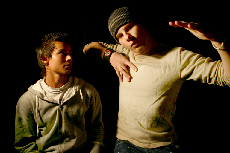 Andy: Wtf man, you aint black! Rob: Represent!!!